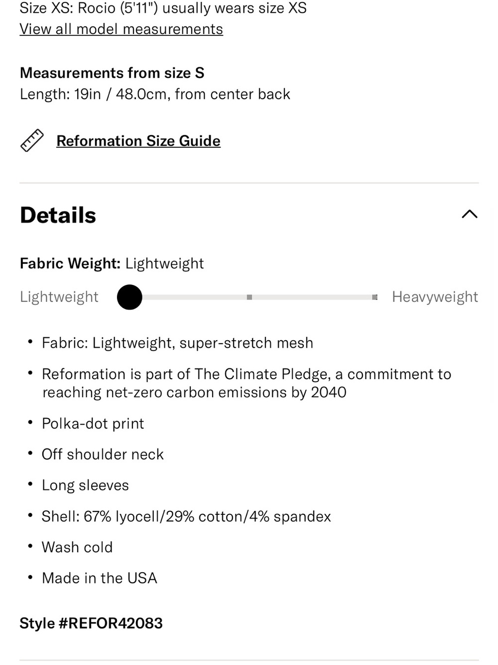 Reformation Elio Knit Top - Size Small - Picture 4 of 7